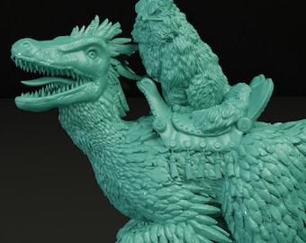 Princess Donut and Mongo - Dungeon Crawler Carl - 3D Printed Resin Figure - Princess Posse