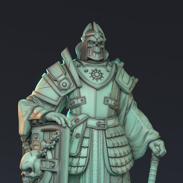 Ahvor Licht - Lich Knight -  Angulayas by Mythreal (Now HardWitch)  - 3D Printed Miniature - Gaming - Tabletop