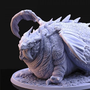 Chunky Dragon - Fat Dragon - Chonker - 3D Printed Miniature Designed by Imp3dsion -Gaming - Painting