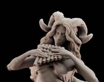 Sylvestra - Female Satyr - Forest Guardians Vol 1 -  3D Printed Miniature designed by Vortex Studios - Gaming - Tabletop