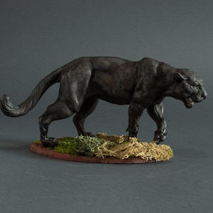 Panther - Black - 3D Printed - Miniature - Figurine - Sculpture - DIY ...