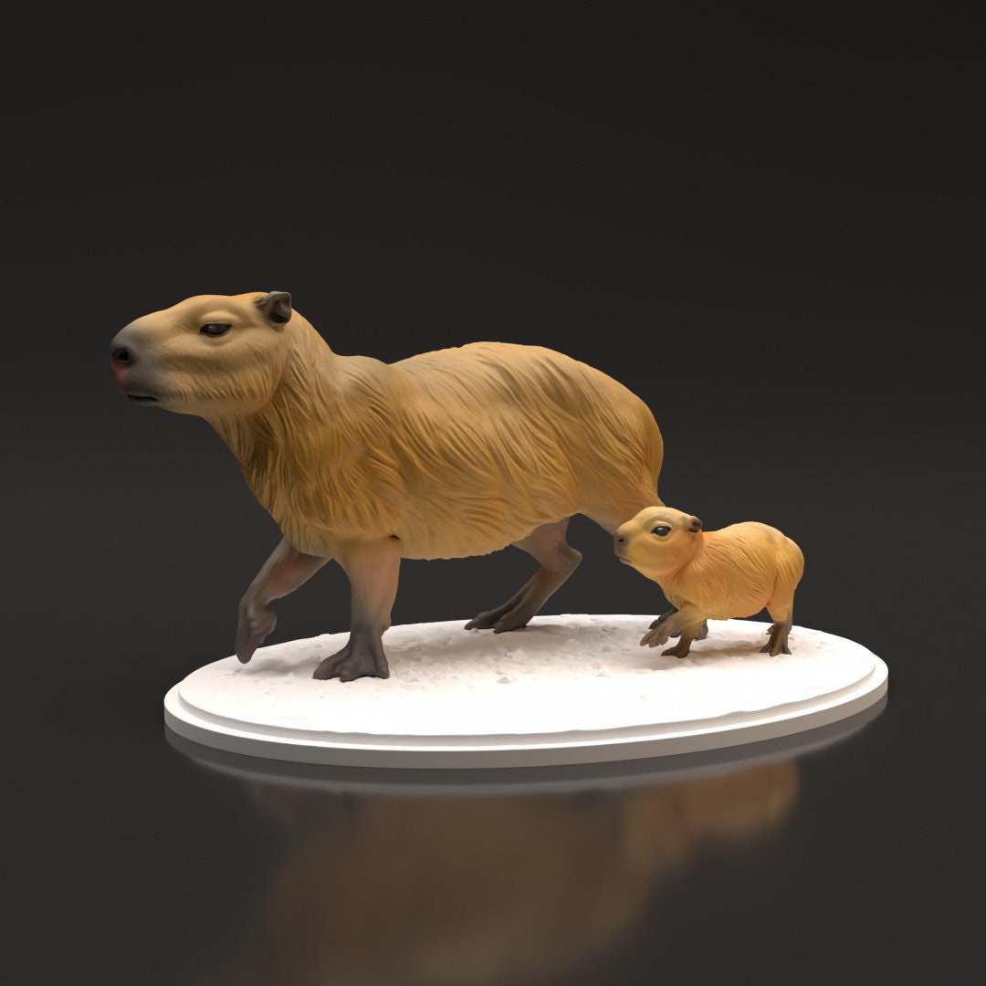 Simulation Animals Model Capybara Sculpture Collectible for Cake