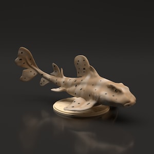 Horn Shark - 3D Printed - Miniature - Figurine - Sculpture - DIY Paint Your Own