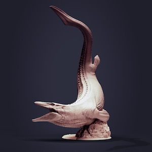 Mosasaurus - Jurassic Tribe - 3D Printed Miniature - Designed by Clynche -  - Gaming - Dinosaur