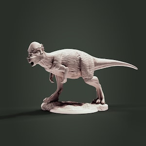 Pachycephalosaurus -  Jurassic Tribe - 3D Printed Miniature - Designed by Clynche - Gaming - Dinosaur