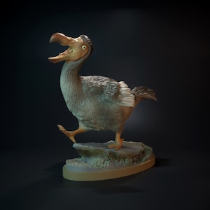 Dodo Bird - Running - Designed by Dino and Dog - 3D Printed - Miniature - Gaming - Tabletop - Display - Paint Your Own