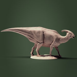 Parasaurolophus - Jurassic Tribe - 3D Printed Miniature - Designed by Clynche -  - Gaming - Dinosaur