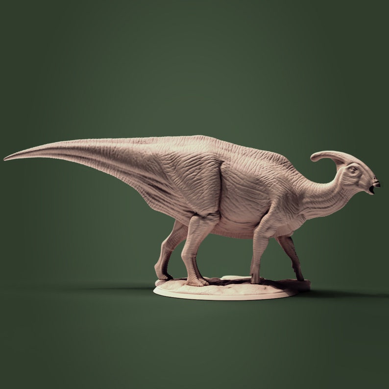 Parasaurolophus Jurassic Tribe 3D Printed Miniature Designed by Clynche Gaming Dinosaur image 1