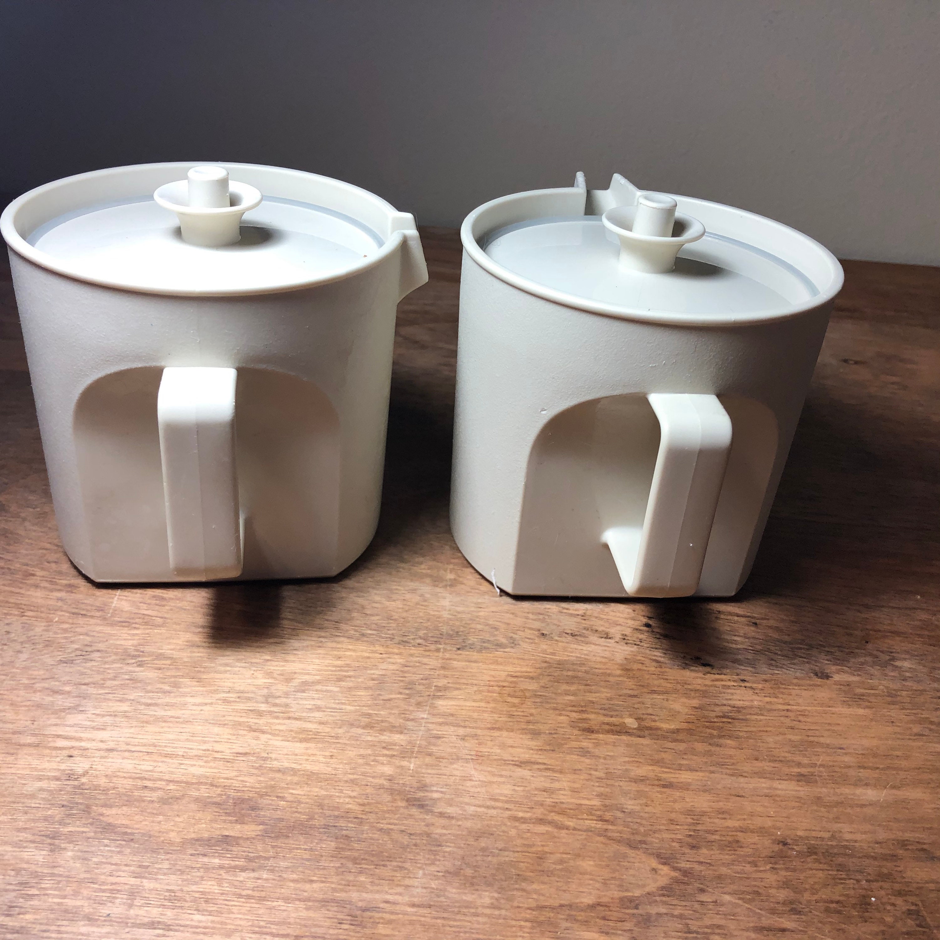 Tupperware 70s Sugar & Creamer set Etsy