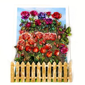 20 Stück Rosen klar Aufkleber, Floral, Scrapbook, Junk Journal Kit, Journal Ephemera, Garten, Natur, Blüte, Blütenblatt, rote Rosen, Blumen