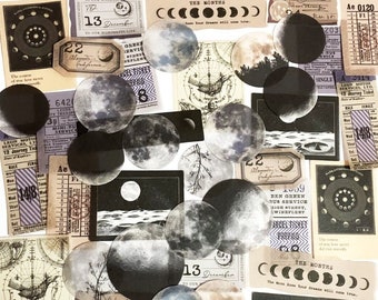 printable moon stickers etsy