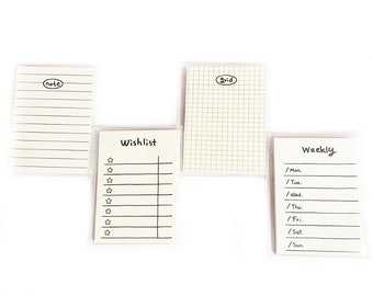 Weekly Sticky Note | Etsy