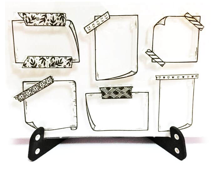 Note Journal Stamp Journal Stamp, Memo Clear Transparent Stamp, to Do List Rubber Stamp ...