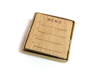 Memo Stamp, List Wooden Stamp, Rubber Stamp, Wood Stamp, To Do List, Checklist, Note, Things To Do