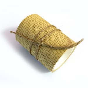 Grid Kraft Washi Tape, Journal, Junk Journal, Washi Tape, Kraft Washi, Grid, Lines, Squares, Distressed, Grunge
