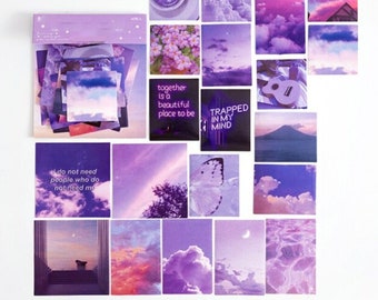 Purple Aesthetic Stickers Etsy