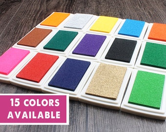 Craft Ink Pad, Colorful Inkpad, Multi- Color Craft Inkpad, Stamp Pad, Clear Stamp, Korean Inkpad, diy Deco Stamp, 15 Colors Available