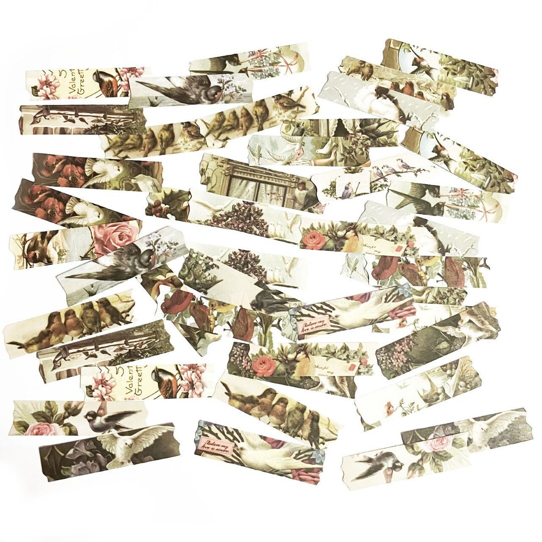 50 Pcs Collage Sticker, Scrapbook Sticker Pack, Junk Journal, Journal
