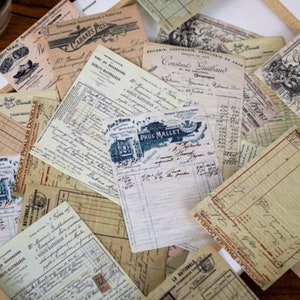 30 Pcs Scrapbook Papers, Junk Journal Kit, Ephemera, journal, Vintage Letters, Collage, Receipt, Writings, Memo, Report Card, Lines