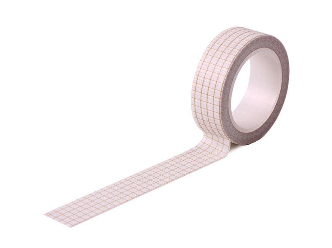 Grid Washi Tape, Black Washi Tape, Japanese Washi Masking Tape