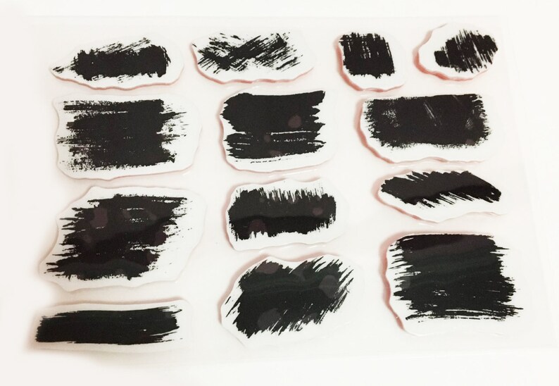 Paint Splatter Cling Rubber Stamp Mottled Paint Rubber Stamp Etsy