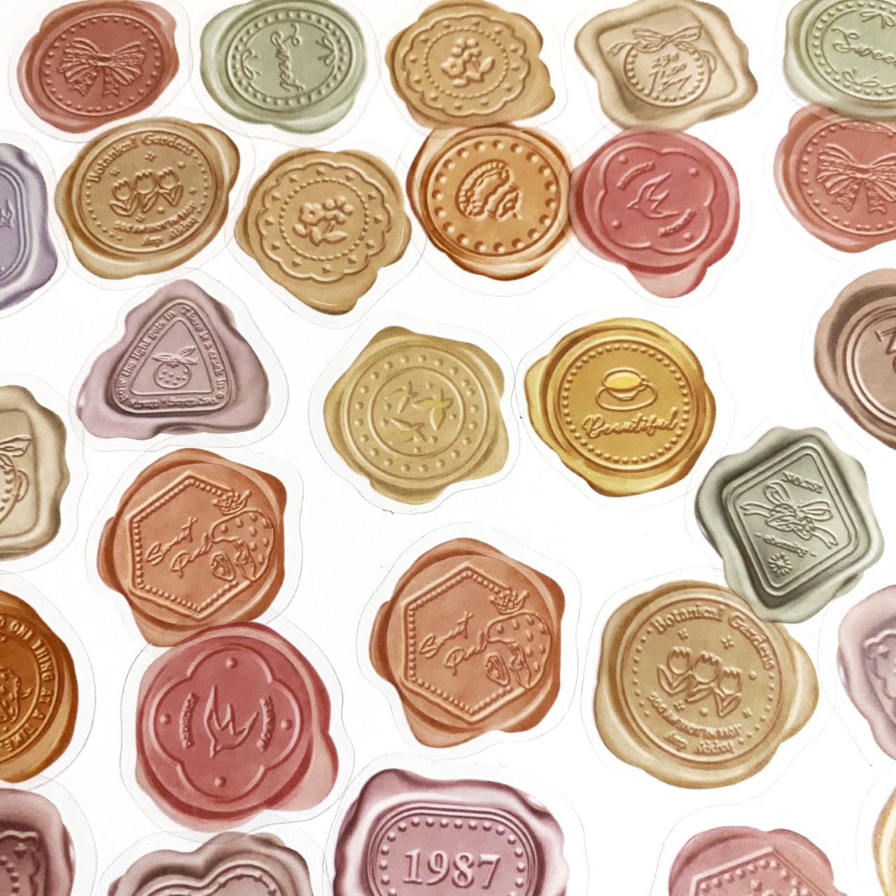 40 Pcs Wax Seal Clear Sticker Wax Stamp Clear Sticker Etsy