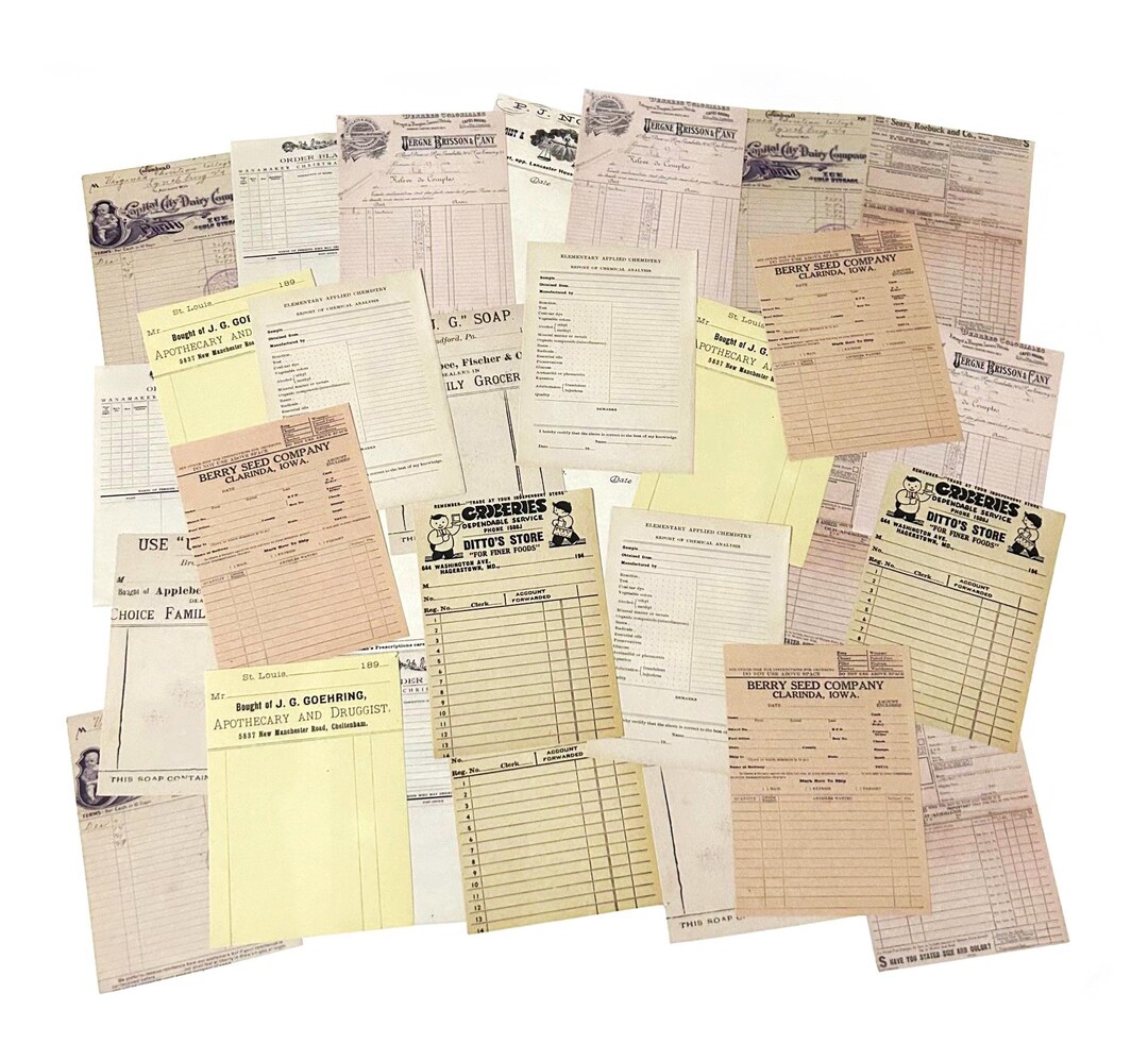 30 Pcs Scrapbook Papers, Junk Journal Kit, Ephemera, Journal, Vintage ...