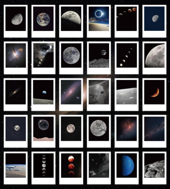 30 Pcs Moon Sticker, Moon Phase Sticker, Journal, Planner, Night Sky,  Crescent Moon, Galaxy, Celestial, Space, Milky Way, Satellite -  Norway