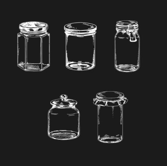 20 Pcs Bottle Large Clear Sticker Jar Scrapbook Bullet Etsy