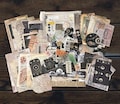 200 Pcs Galaxy Junk Journal Kit, Celestial Sticker Pack, Memo Deco Paper, Ephemera, Vintage, Space, Moon, Planets, Mystical, World Map,Globe