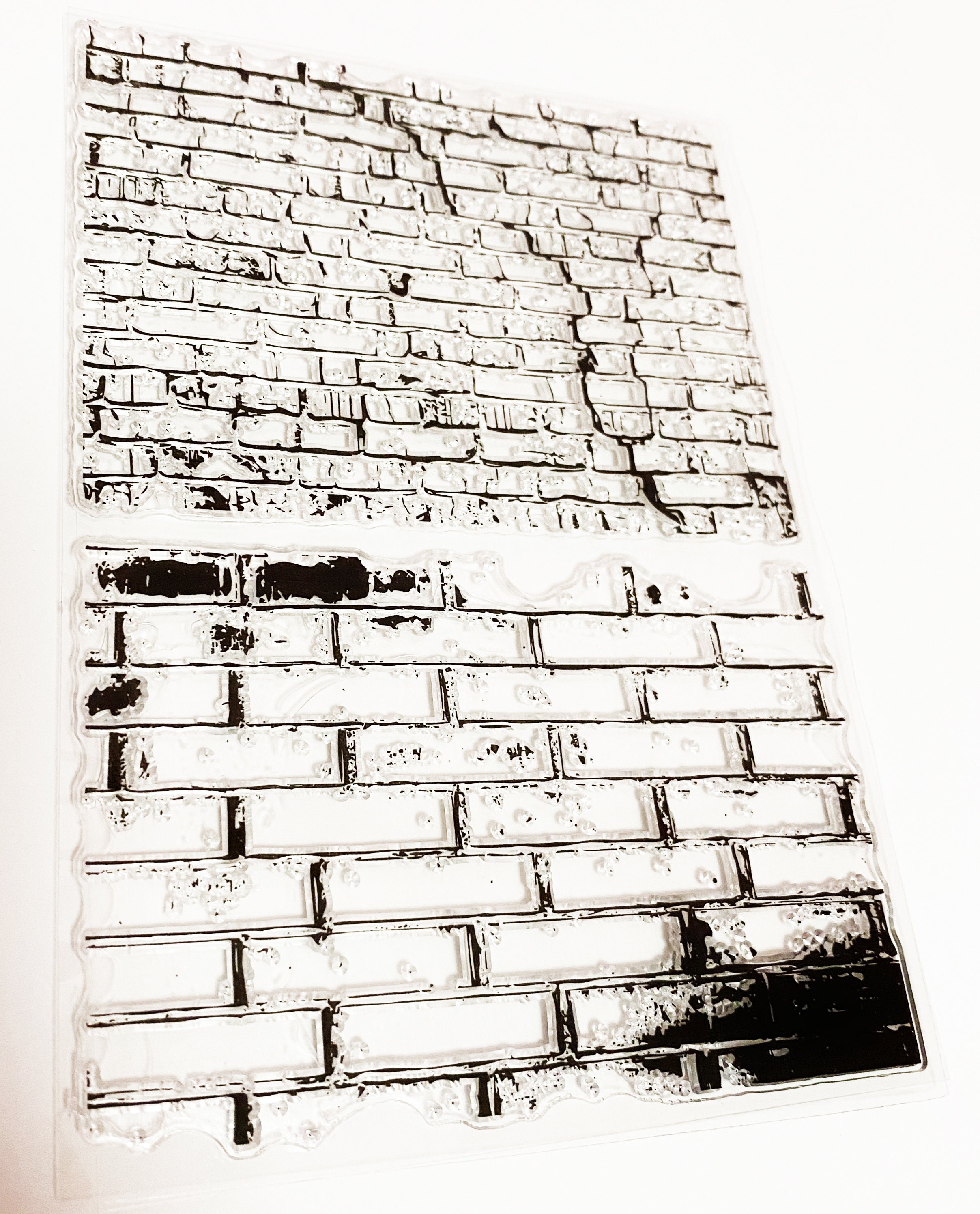Brick Wall Stamp Bricks Effect Clear Transparent Stamp Etsy Canada