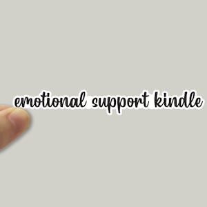Emotionale Unterstützung Kindle Aufkleber, Leseaufkleber, Bücheraufkleber, Becher, Wasserflasche, Kindle, wasserdicht, Buch, Vinyltext Aufkleber