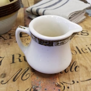 Vintage Sebring Restaurant Ware Creamer Liverpool Ohio Transfer Ware Pattern