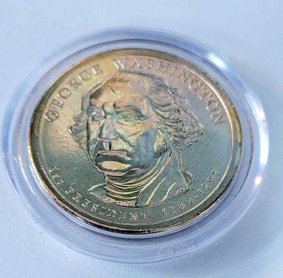 George Washington Dollar Coin 1789-1797 Position A Minted in 2007