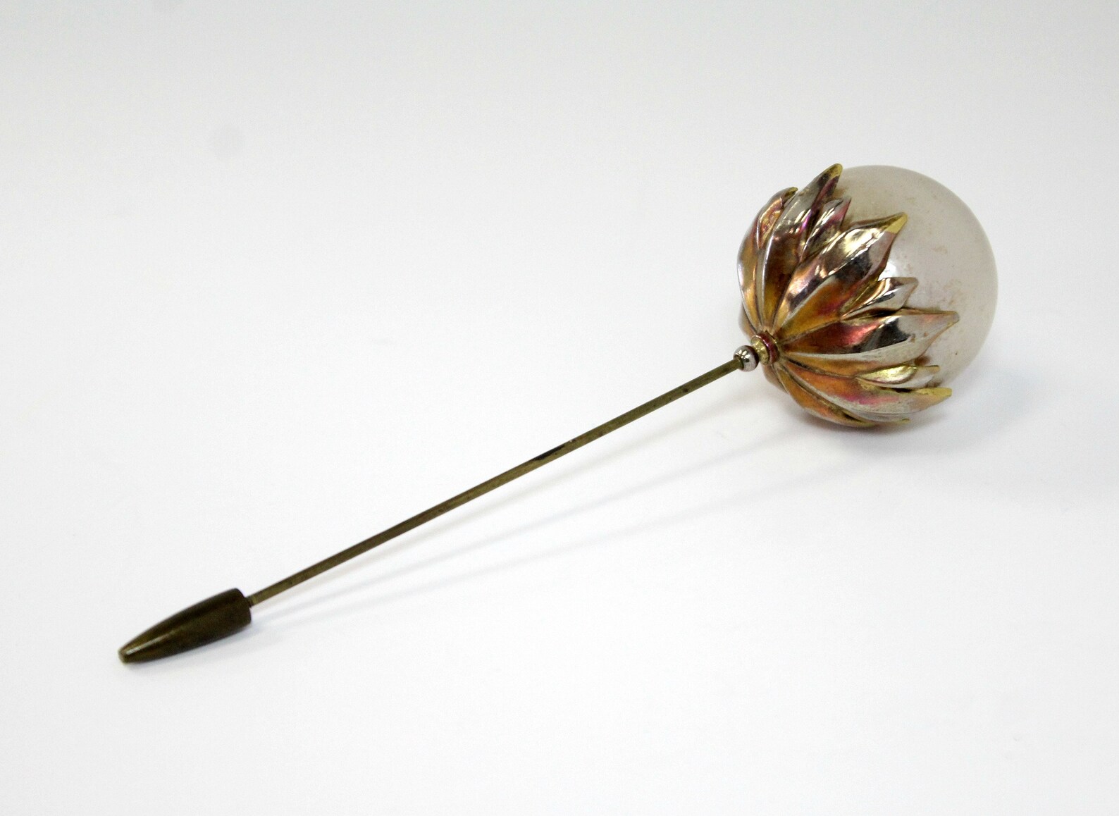 Vintage Large Faux Pearl Hat Pin Stick Pin Collectible Etsy