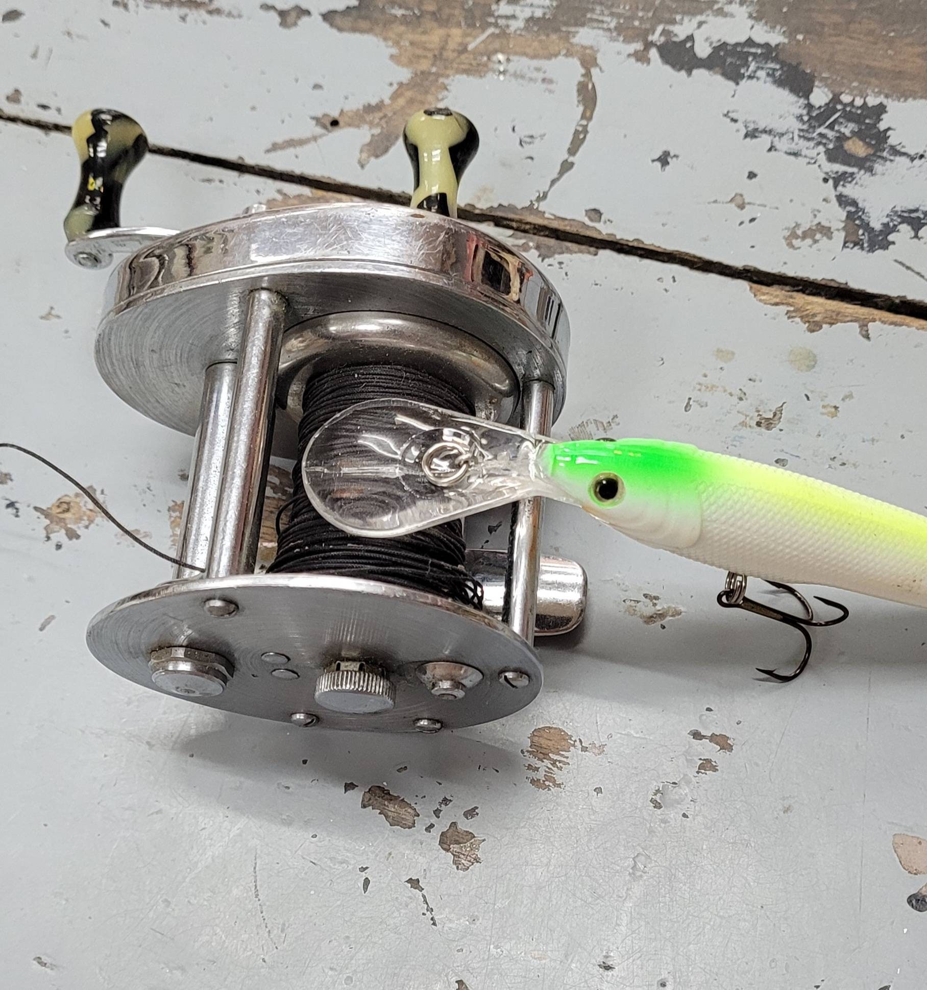 Antique Shakespeare #1924 Direct Drive Model FK Fishing Reel USA