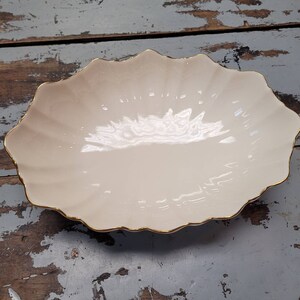 Large Oval Lenox Gold Trimmed Center Piece/Serving Bowl, Symphony Pattern