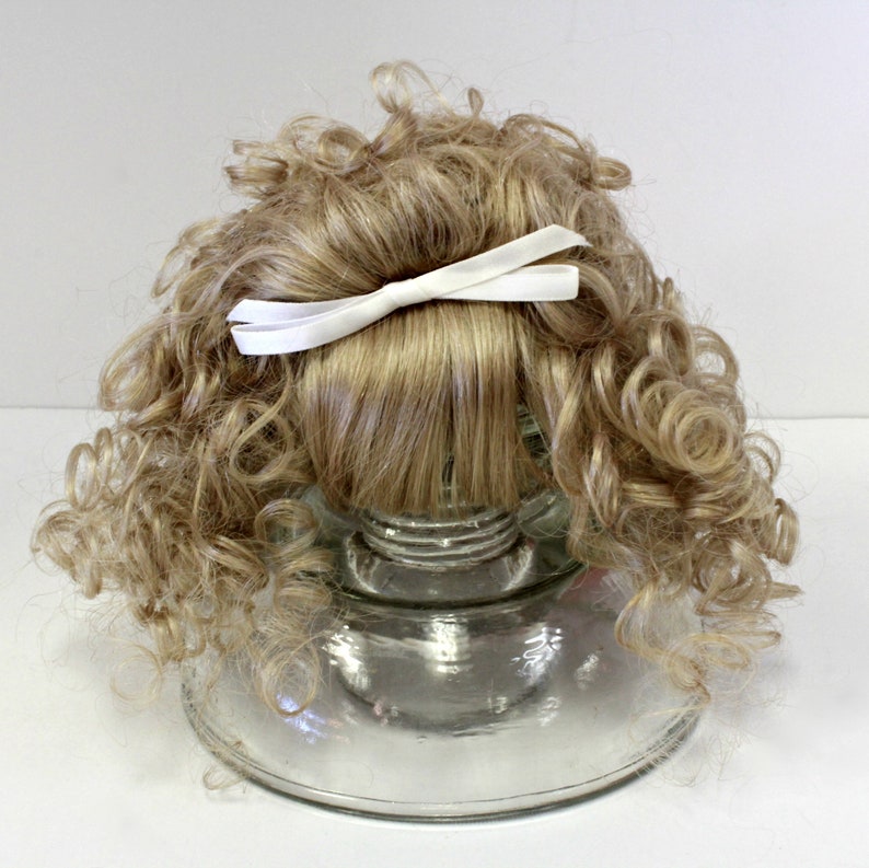 Vintage Global Hand Styled Doll Wig Model Fairy Blonde Made with Japanese Kanekalon Modacrylic Fiber in Philippines Sise 11-12 with Tag