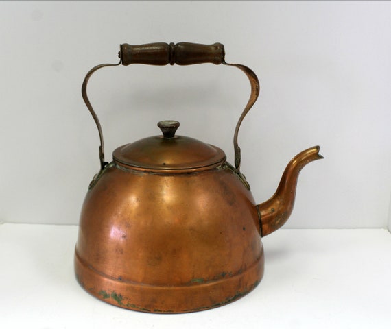 Vintage Copper Tea Kettle by Argy of Europe, Copper Pot, Rustic Kitchen Decor, French Country Decor, Teapot Vintage Copper Tea Kettle by Argy of Europe, Copper Pot, Rustic Kitchen Decor, French Country Decor, Teapot