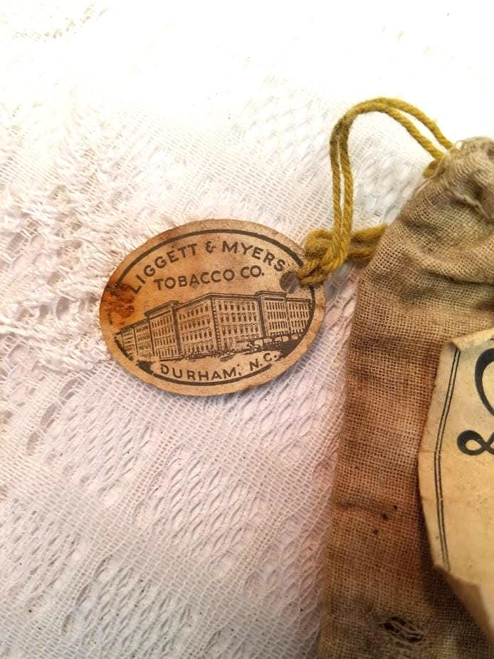 Duke's Mixture Cigarette Makings Bag With Internal Revenue Stamp From Feb.  26, 1926, Tobacco Collectible Tobacco Antique Smokes