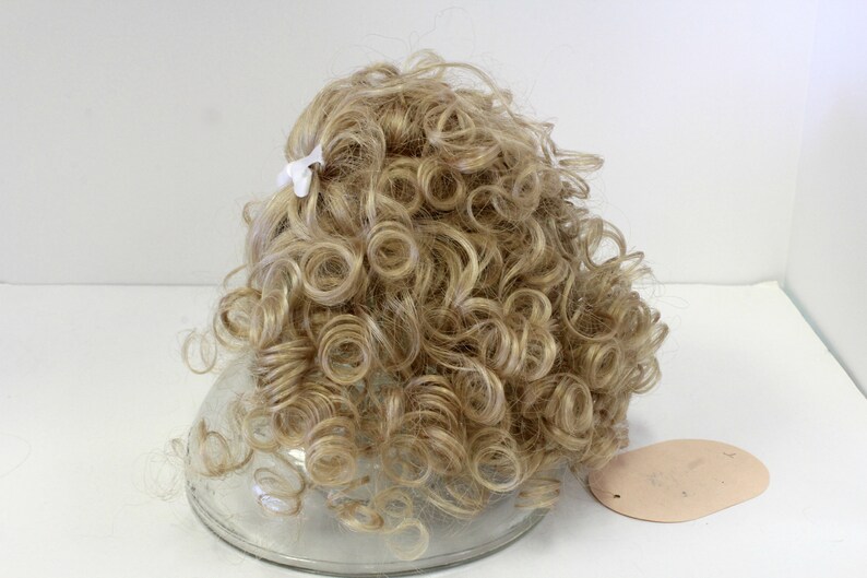 Vintage Global Hand Styled Doll Wig Model Fairy Blonde Made with Japanese Kanekalon Modacrylic Fiber in Philippines Sise 11-12 with Tag