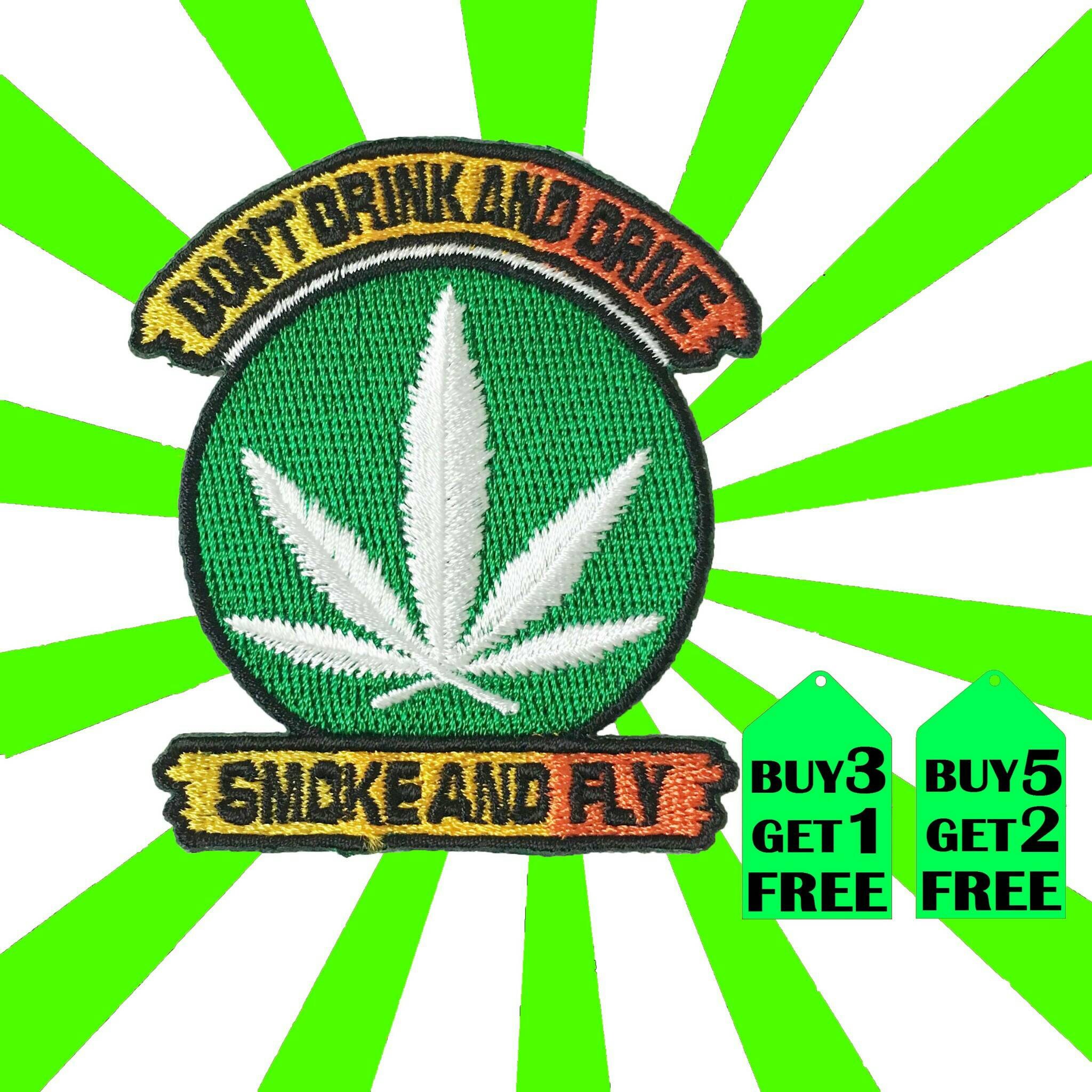 Weed Smoke and Fly iron on patch 6.0cm x6.5cm WxH Etsy