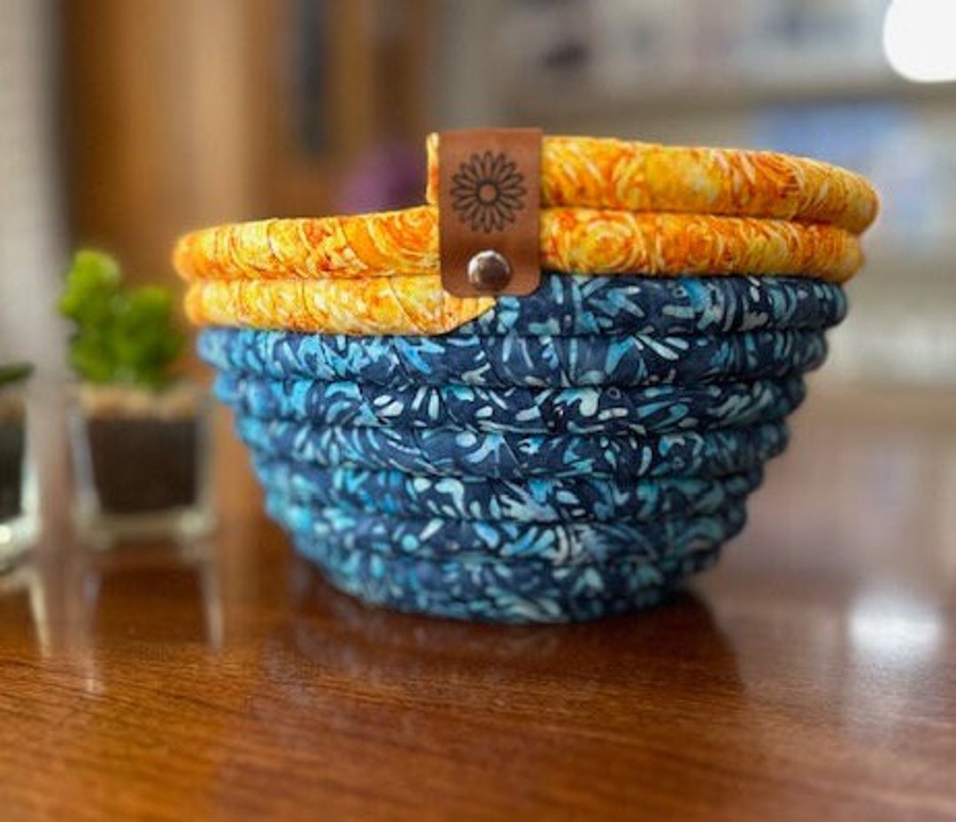 Fabric Basket, Large Fabric Basket, Rope Bowl, Rope Basket, Toy Basket