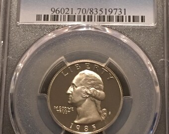 1985-S Jefferson Nickel PR70DCAM PCGS Proof 70 Deep Cameo