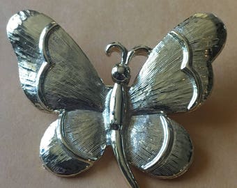 Golden butterfly Brooche. GERRY'S, jewlery, collectors pin, insects, accessory,