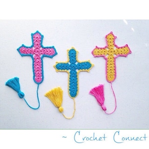 Handmade Crochet Cross Bookmark