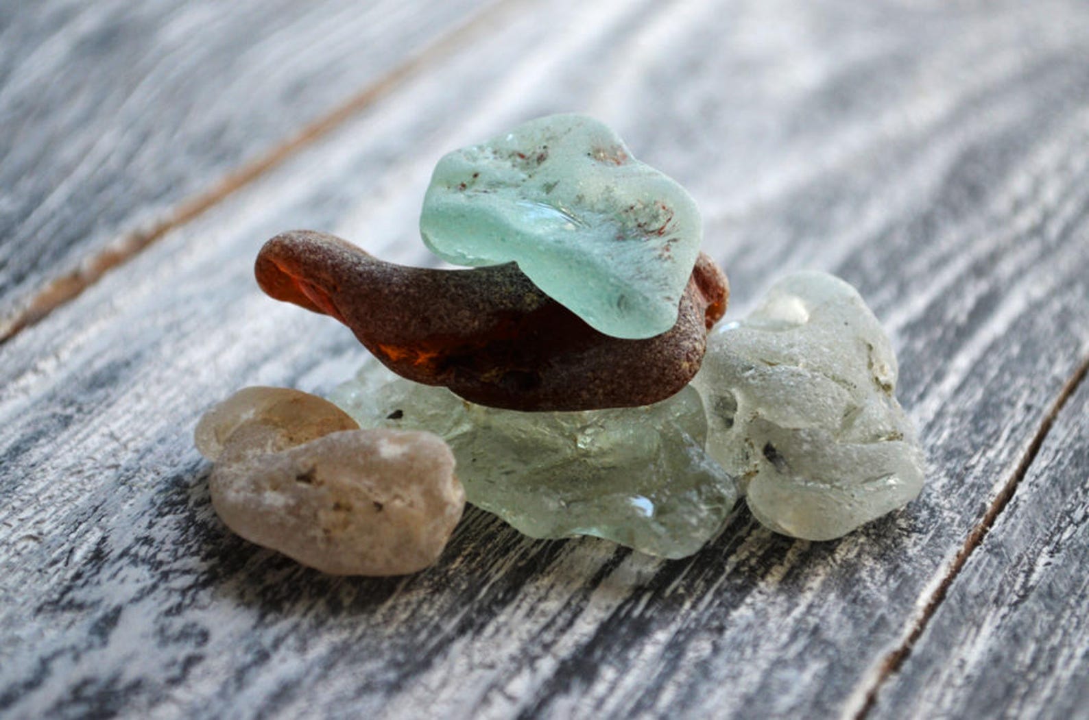 Bonfire sea glass Melted Sea glass Set Rare Sea Glass Etsy