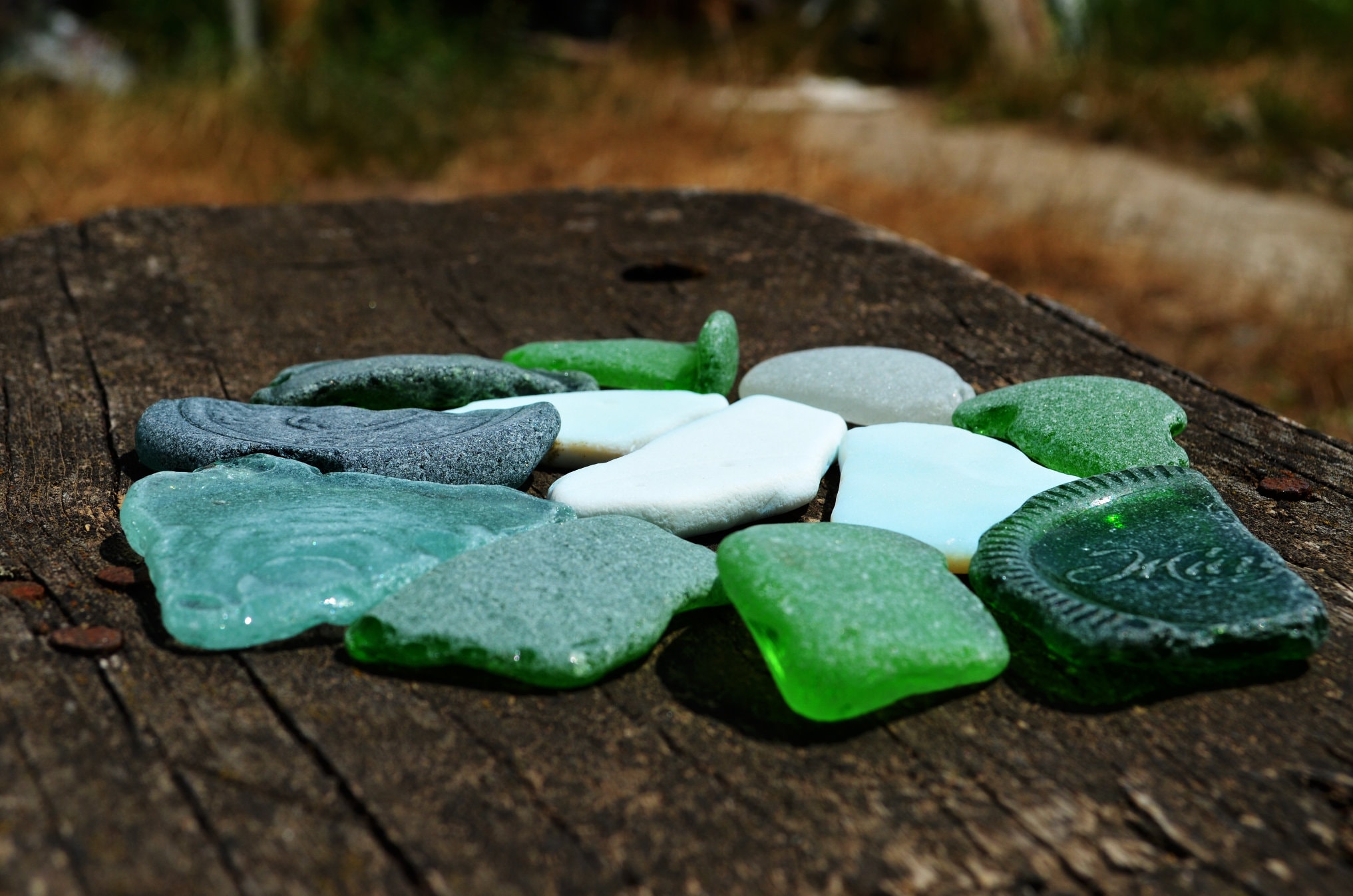 12pcs M to L real sea glass Art supply Medium to Large beach Etsy