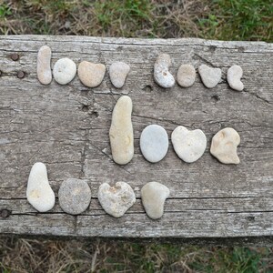 Cartas de amor com seixos marinhos, 5 conjuntos, pedras marinhas naturais, rochas marinhas raras, decoração rústica, rochas marinhas com figuras, ideia de presente para o Dia dos Namorados