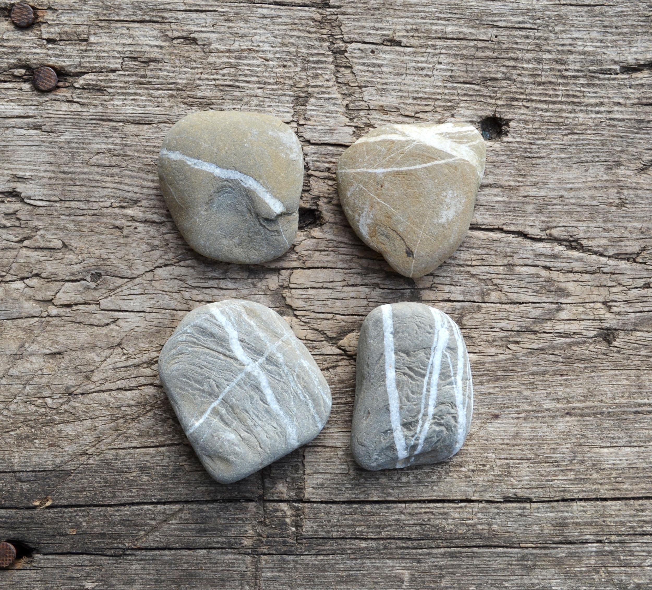 Striped Lightweight Rocks Quartz Vein Beach Rocks, Striped River Stones, Spiritual Gift, Lucky ...
